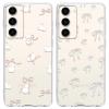 Phoona 2-Pack Case for Samsung Galaxy A34 5G, Bow Glitter Aesthetic Design, Clear Soft TPU view 1