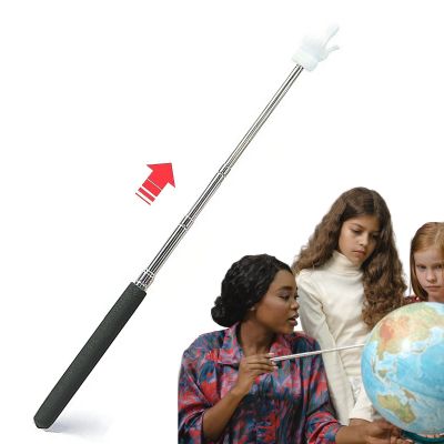Classroom Pointer – Manual Teacher Pointer, Telescopic Presentation Stick | Reading Pointer with A-Extension