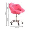 RKJDMSWJ Swivel Desk Chair, Ergonomic Velvet Office Chair, Adjustable 360-Degree Computer Chair, 150 kg Capacity view 3