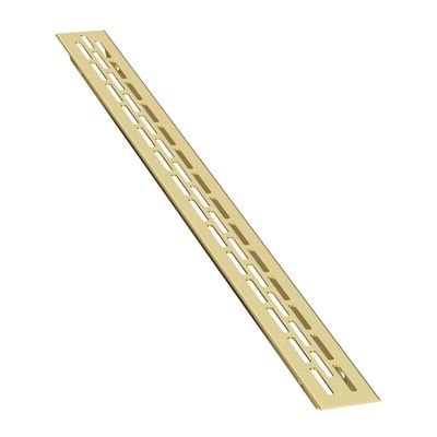 sossai Aluminum Ventilation Grille – Alucratis Slim (1 pc.) | Rectangular, 37.5 x 2.4 cm | Gold | Powder-Coated