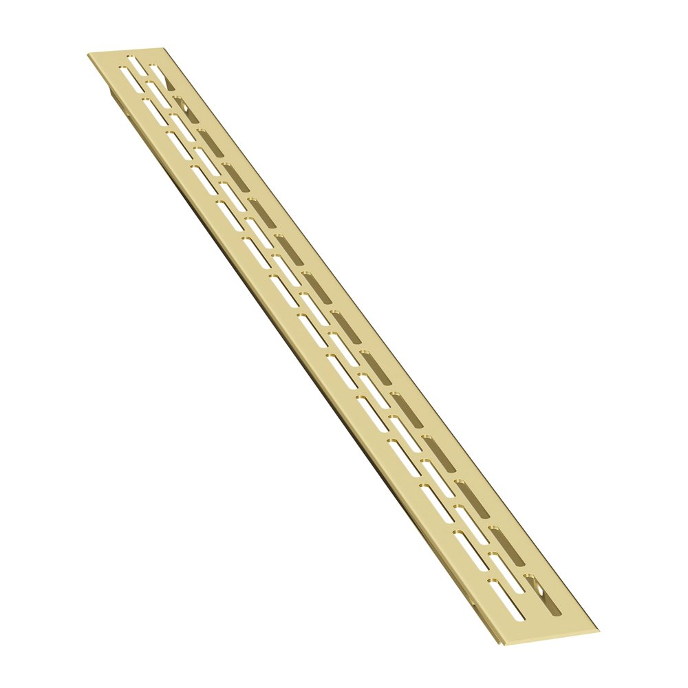sossai Aluminum Ventilation Grille – Alucratis Slim (1 pc.) | Rectangular, 37.5 x 2.4 cm | Gold | Powder-Coated