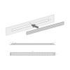 sossai Aluminum Ventilation Grille – Alucratis Slim (1 pc.) | Rectangular, 37.5 x 2.4 cm | Gold | Powder-Coated view 3