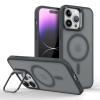 Mixroom Protective Case with Foldable Stand for iPhone 11 Pro Max, MagSafe-Compatible, Black C06 view 1