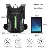 PORRASSO 20L Lightweight Hiking Backpack with Hydration System, Green view 3