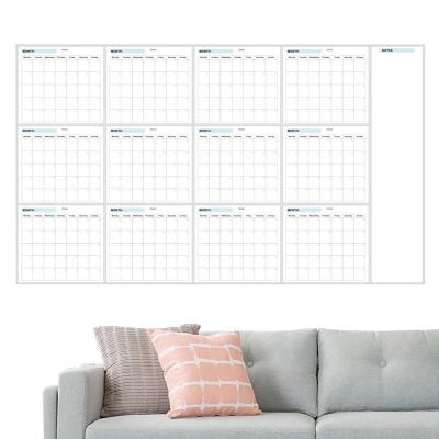 MAL MOUND SCHLAFTERBODE - Erasable Monthly Planner, Dry-Erase Calendar | Office Wall Organizer, Classroom Planning Whiteboard, Monthly Event Tracker, Reusable Schedule Board