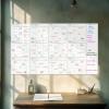 MAL MOUND SCHLAFTERBODE - Erasable Monthly Planner, Dry-Erase Calendar | Office Wall Organizer, Classroom Planning Whiteboard, Monthly Event Tracker, Reusable Schedule Board view 3
