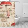 Mexpekil Little Girl Mushroom World Shower Curtain with Hooks, 72 x 72 in view 2