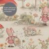 Mexpekil Little Girl Mushroom World Shower Curtain with Hooks, 72 x 72 in view 3