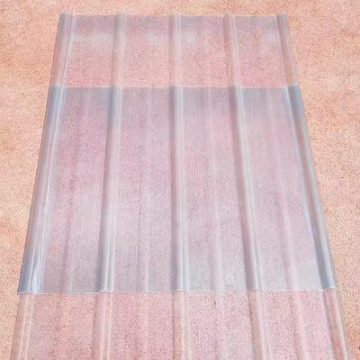 3-Piece 2.2 mm FRP Transparent Corrugated Roofing Panels