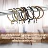 PATIKIL 28-Pack Curtain Rings with Eyelets, 32 mm Inside Diameter, Silver view 4
