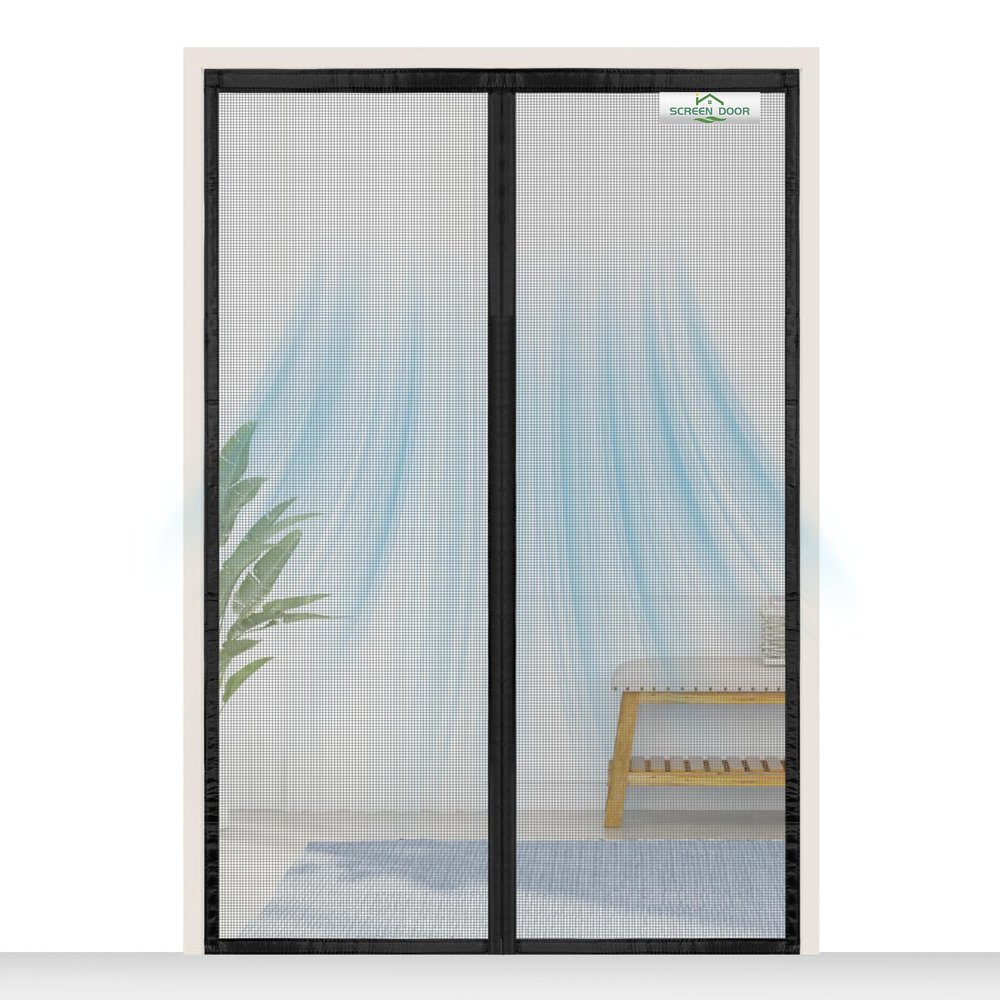 Magnetic Insect Screen for Balcony Doors, 170 x 245 cm, Black
