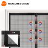 Magnetic Insect Screen for Balcony Doors, 170 x 245 cm, Black view 4