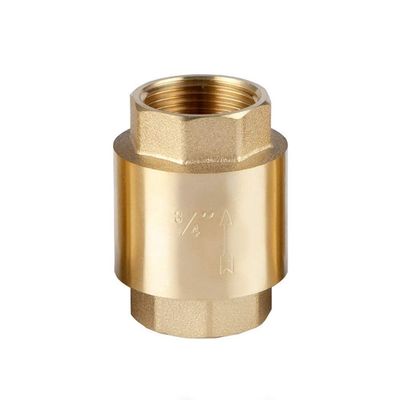 RFXOGTYFZ 1/2 in DN15 DN20 DN25 DN32 1 in Female Brass In-Line Spring Check Valve for Water, Oil, and Air (DN15)