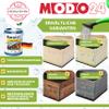 MODO24 Wooden Raised Garden Bed, Gray, 27 x 237 x 90 cm view 3