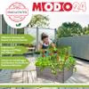 MODO24 Wooden Raised Garden Bed, Gray, 27 x 237 x 90 cm view 4