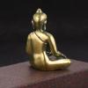 HBZLYS Solid Pure Copper Buddha Statue, Antique Brass Shakyamuni Amitabha Buddha Artwork view 3
