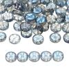 QUARKZMAN 60-Piece 10 mm Round Letter Glass Beads for Bracelets, Blue view 1