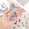 QUARKZMAN 60-Piece 10 mm Round Letter Glass Beads for Bracelets, Blue view 4