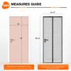 Magnetic Screen Door for Balcony Doors, 155 x 210 cm, Black view 2