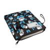 Skull Blue Rose Book Cover with Zipper for Students, Teachers, and Book Lovers view 2