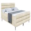 ALTDECOR Celestia-FC-Z Box Bed with H4 Mattress, 160 x 200, Beige view 2