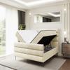 ALTDECOR Celestia-FC-Z Box Bed with H4 Mattress, 160 x 200, Beige view 3
