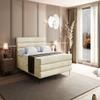 ALTDECOR Celestia-FC-Z Box Bed with H4 Mattress, 160 x 200, Beige view 4