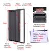 Aluminum Interior Folding Door, Privacy Screen, 147.3 x 203.2 cm, Gray-White, Accordion Sliding Door for Home and Commercial Room Dividers view 2
