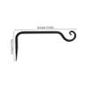 BESPORTBLE Black Iron Hanging Flower Hook for Balcony and Garden view 2