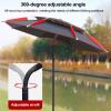 High-Performance Double-Canopy Fishing Umbrella with 360° Rotation view 3