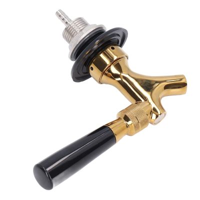Beer Tap for Kegs, Stainless Steel and Brass, Non-Adjustable, for Bars, Restaurants, and Hotels