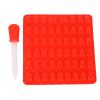 Gummy Bear Mold with Pipette, Silicone Candy Mold with 53 Cavities, Red view 1