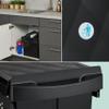 Relaxdays Pull-Out Built-In Trash Can, Waste Sorting System for Base Cabinets, Various Compartment Counts and Capacities, Black view 3