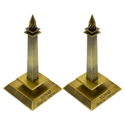 GALPADA 2-Piece Indonesian Tower Souvenir Models