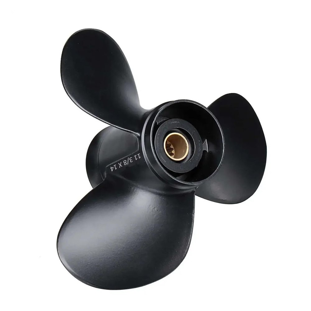 LGHLZGVF 58100-95353-019 11 3/8 x 14 Aluminum Alloy Outboard Propeller, Right-Hand Rotation, 13-Spline, for Suzuki 35–65 HP