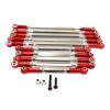 MGHGFYTAS Aluminum Alloy Steering Linkage Upgrade Parts for RGT 86100/86100 JC/FTX5579 1/10 RC Cars, Red view 1