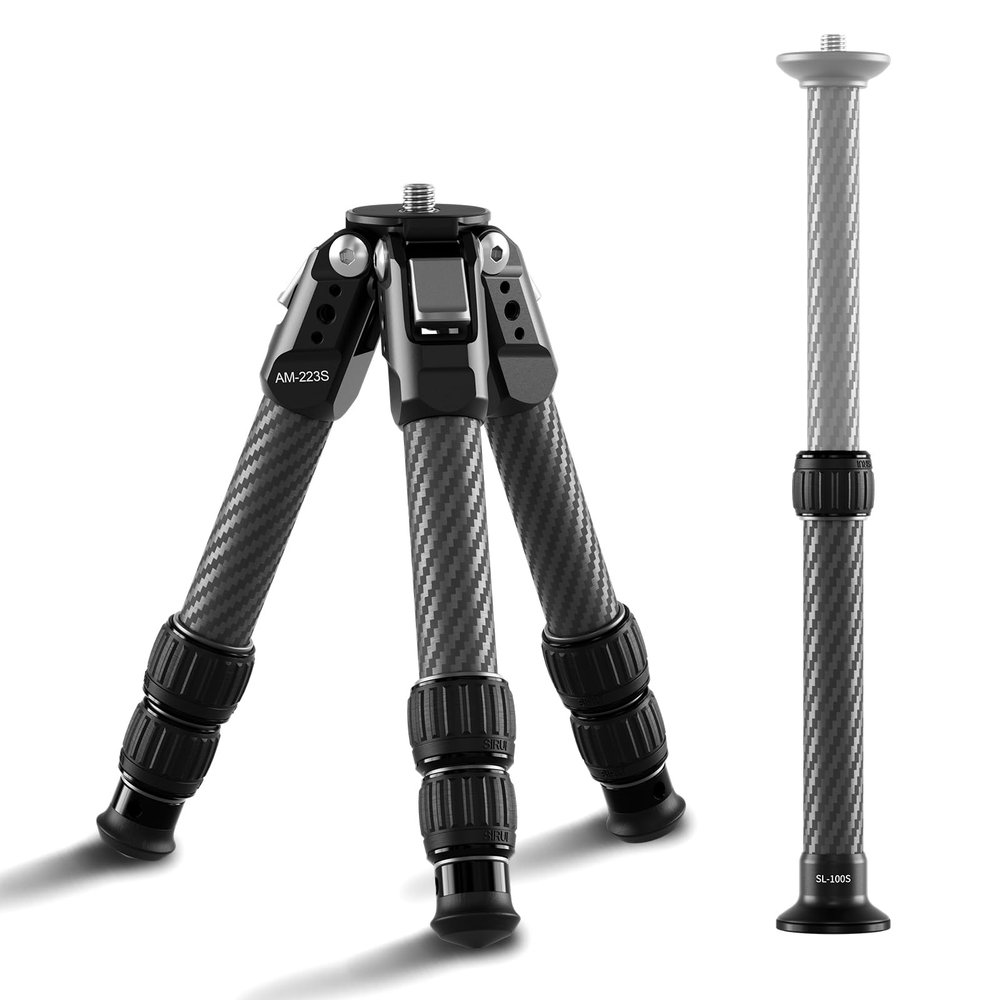 SIRUI AM-223S Mini Carbon Fiber Tripod with SL-100S Center Column