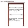 Solid Wood Double Swinging Café Doors with Stainless Steel Hinges view 3