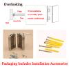 Solid Wood Double Swinging Café Doors with Stainless Steel Hinges view 4