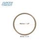 QUARKZMAN 10-Pack 30 mm O-Ring Buckles, Zinc Alloy Electroplated Round Rings for Bags, Belts and DIY Crafts, Brown view 2
