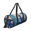 Mexpekil Foldable Sports Duffel Bag, Carry-On Travel Bag, Waterproof, Blue Starfish Coral, One Size view 2