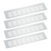 QUARKZMAN Vent Covers, 4-Pack, 13.78 x 3.15 in, Aluminum Alloy Mesh Vent Grilles, Silver view 1