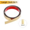 QUARKZMAN Self-Adhesive Stainless Steel Decorative Trim, 2 m x 25 mm, Gold view 2
