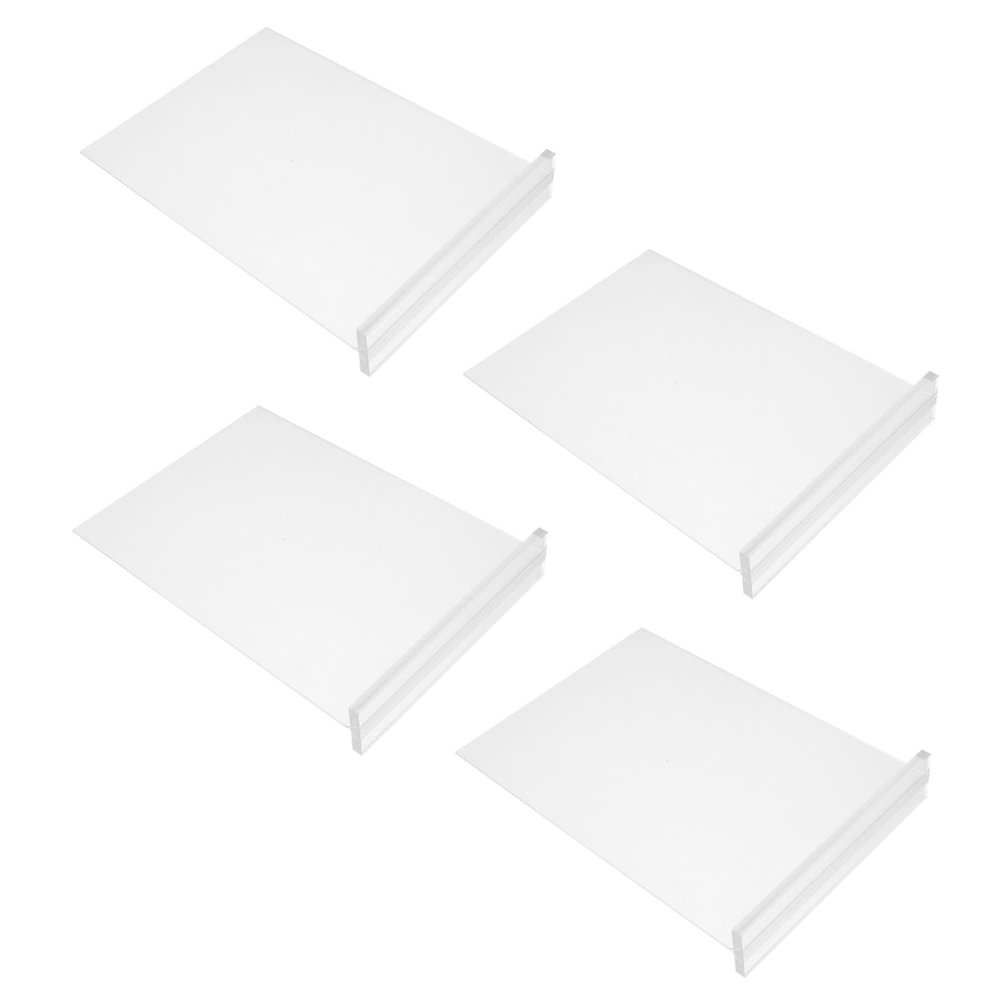 Mobestech 4-Piece Clear Acrylic Tabletop Sign Holders