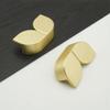 casstaly 2-Piece Semicircular Flower Drawer Handles, Zinc Alloy, for Dressers and Kitchen Cabinets, 79 mm view 3