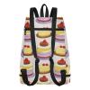 Amooorous Se Cartoon Food Cake Drawstring Bag for Men, Durable Swim Backpack with Wet and Dry Compartments, Air Travel Backpack view 2