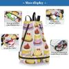 Amooorous Se Cartoon Food Cake Drawstring Bag for Men, Durable Swim Backpack with Wet and Dry Compartments, Air Travel Backpack view 4