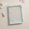 Sunmeit A5 Budget Binder Cover with Zipper, Glittery 6-Ring Planner, Transparent Refillable PVC Notebook Cover, Purple view 3