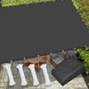 Waterproof Shade Sail with Stainless Steel Grommets, 3.4 x 5 m, Dark Gray view 1