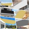 Waterproof Shade Sail with Stainless Steel Grommets, 3.4 x 5 m, Dark Gray view 2